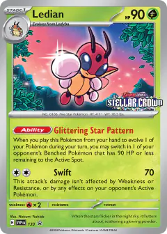 Ledian 133 Promo card from Scarlet & Violet Black Star Promos
