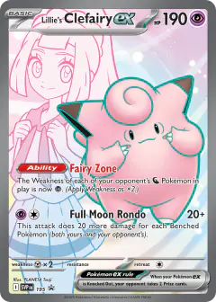 Lillie's Clefairy ex 195 Promo card from Scarlet & Violet Black Star Promos