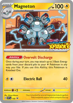 Magneton 153 Promo card from Scarlet & Violet Black Star Promos