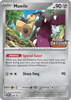 Mawile 039 Promo card from Scarlet & Violet Black Star Promos