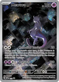 Mewtwo 052 Promo card from Scarlet & Violet Black Star Promos