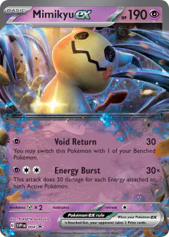 Mimikyu ex 004 Promo card from Scarlet & Violet Black Star Promos