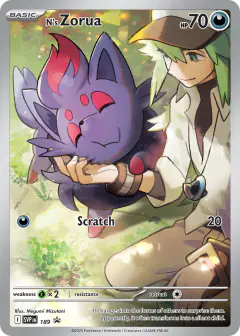 N's Zorua 189 Promo card from Scarlet & Violet Black Star Promos