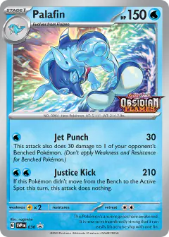 Palafin 036 Promo card from Scarlet & Violet Black Star Promos