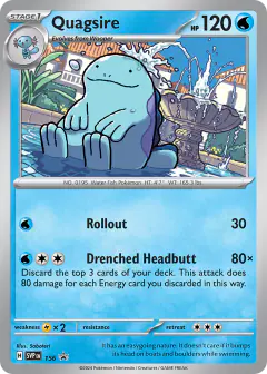 Quagsire 156 Promo card from Scarlet & Violet Black Star Promos