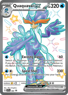 Quaquaval ex 084 Promo card from Scarlet & Violet Black Star Promos