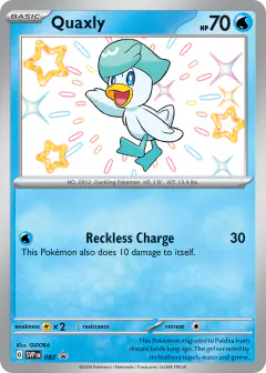 Quaxly 082 Promo card from Scarlet & Violet Black Star Promos