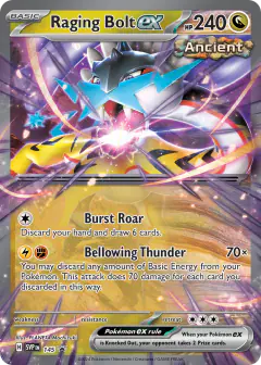 Raging Bolt ex 145 Promo card from Scarlet & Violet Black Star Promos