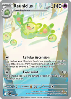 Reuniclus 212 Promo card from Scarlet & Violet Black Star Promos