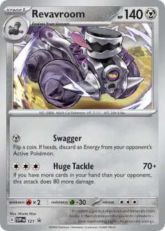 Revavroom 121 Promo card from Scarlet & Violet Black Star Promos
