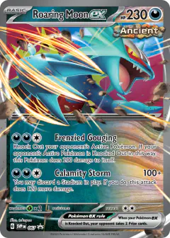 Roaring Moon ex 067 Promo card from Scarlet & Violet Black Star Promos