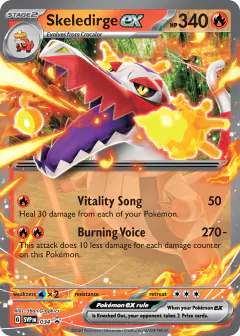 Skeledirge ex 034 Promo card from Scarlet & Violet Black Star Promos