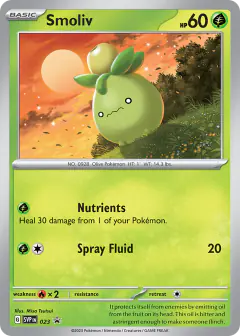 Smoliv 023 Promo card from Scarlet & Violet Black Star Promos