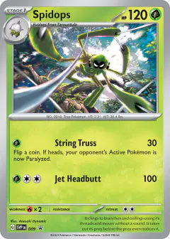 Spidops 009 Promo card from Scarlet & Violet Black Star Promos