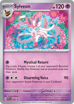 Sylveon 172 Promo card from Scarlet & Violet Black Star Promos