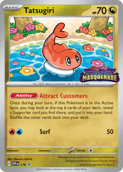 Tatsugiri 118 Promo card from Scarlet & Violet Black Star Promos