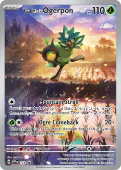 Teal Mask Ogerpon 123 Promo card from Scarlet & Violet Black Star Promos