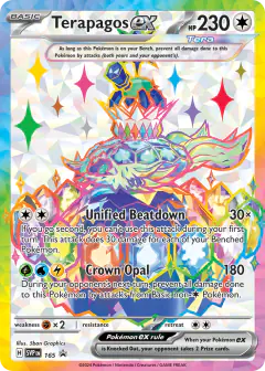 Terapagos ex 165 Promo card from Scarlet & Violet Black Star Promos