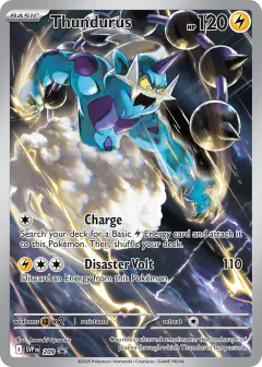 Thundurus 209 Promo card from Scarlet & Violet Black Star Promos