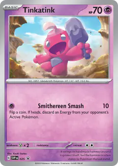 Tinkatink 025 Promo card from Scarlet & Violet Black Star Promos