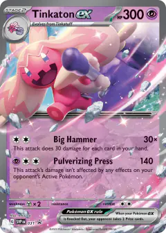 Tinkaton ex 031 Promo card from Scarlet & Violet Black Star Promos