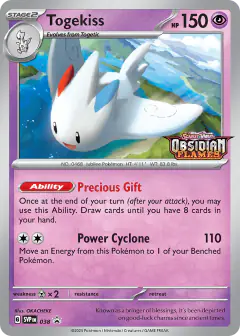 Togekiss 038 Promo card from Scarlet & Violet Black Star Promos