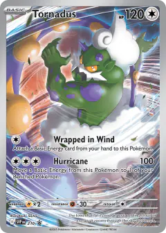 Tornadus 210 Promo card from Scarlet & Violet Black Star Promos