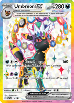 Umbreon ex 176 Promo card from Scarlet & Violet Black Star Promos