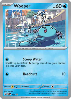 Wooper 155 Promo card from Scarlet & Violet Black Star Promos