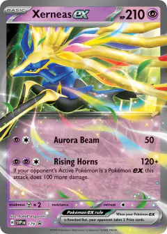 Xerneas ex 179 Promo card from Scarlet & Violet Black Star Promos