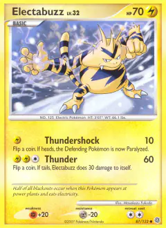 Electabuzz 87/132 Common card from Secret Wonders