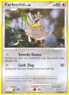 Farfetch'd 49/132 Uncommon card from Secret Wonders