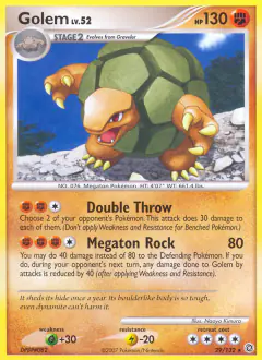 Golem 29/132 Rare card from Secret Wonders