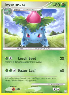 Ivysaur 51/132 Uncommon card from Secret Wonders