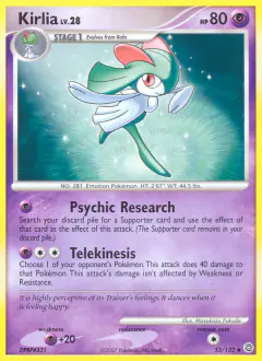 Kirlia 53/132 Uncommon card from Secret Wonders
