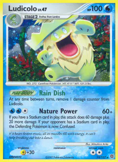 Ludicolo 13/132 Rare Holo card from Secret Wonders