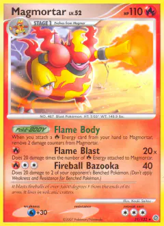 Magmortar 31/132 Rare card from Secret Wonders