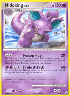 Nidoking 34/132 Rare card from Secret Wonders