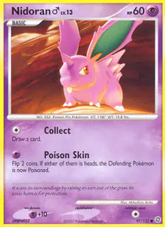Nidoran ♂ 97/132 Common card from Secret Wonders