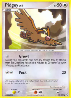 Pidgey 99/132 Common card from Secret Wonders