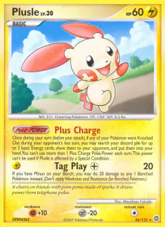 Plusle 36/132 Rare card from Secret Wonders