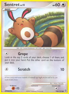 Sentret 104/132 Common card from Secret Wonders