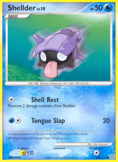 Shellder 105/132 Common card from Secret Wonders