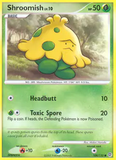 Shroomish 108/132 Common card from Secret Wonders