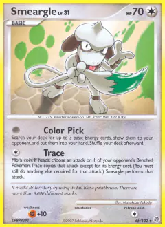 Smeargle 66/132 Uncommon card from Secret Wonders