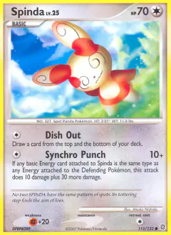 Spinda 111/132 Common card from Secret Wonders