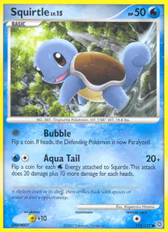 Squirtle 112/132 Common card from Secret Wonders
