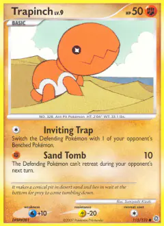 Trapinch 115/132 Common card from Secret Wonders