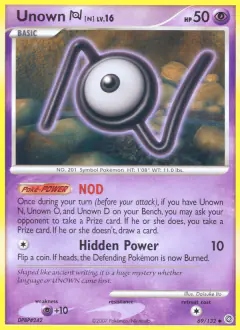 Unown [N] 69/132 Uncommon card from Secret Wonders
