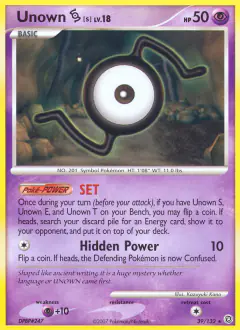Unown [S] 39/132 Rare card from Secret Wonders